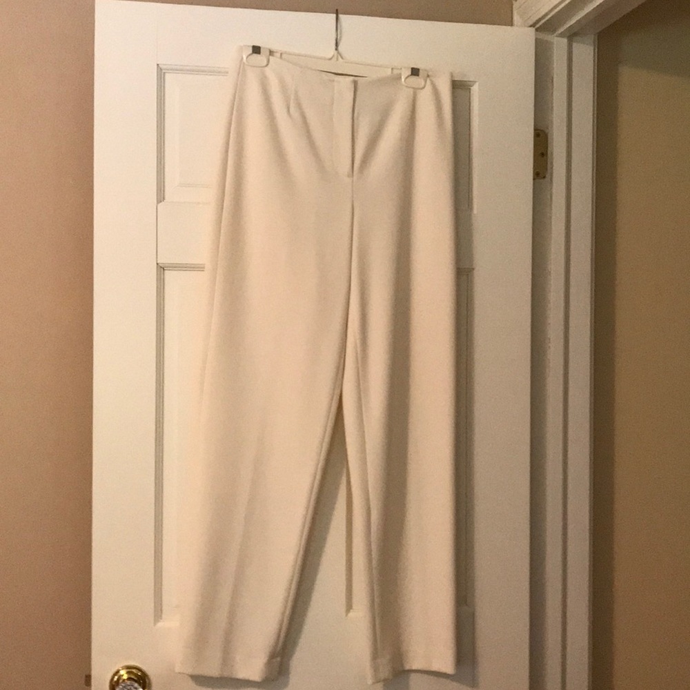 Talbots White dress pants -all season